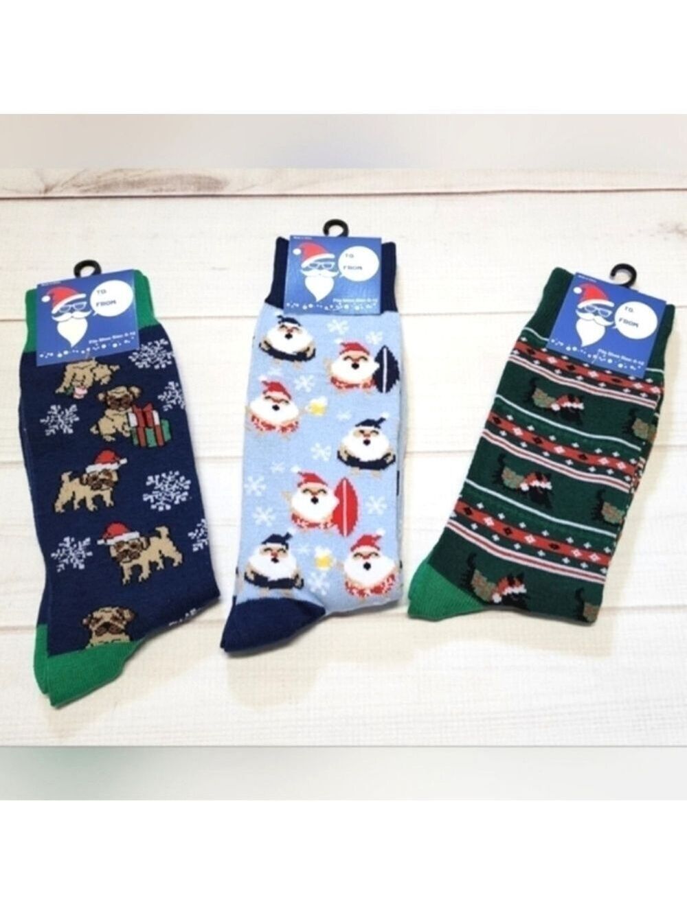 3 Pairs of Christmas Socks - New With Gift Tag